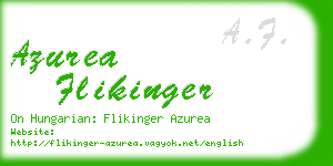 azurea flikinger business card